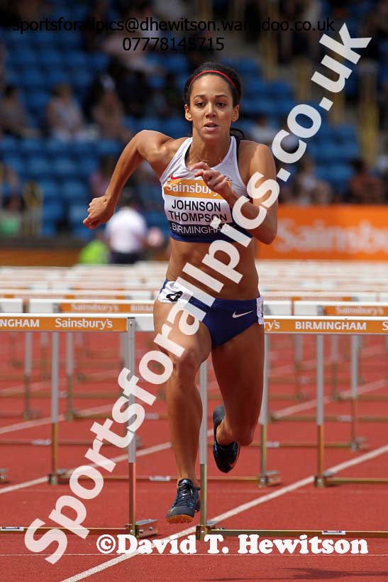 Womens 100 metres hurdles, Sainsbury's British Champs, Alexander Stadium, Birmingham. Photo: David T. Hewitson/Sprts for All Pics